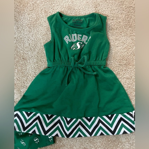 6-12 months Saskatchewan Riders Dress and Leggings - Picture 2 of 3